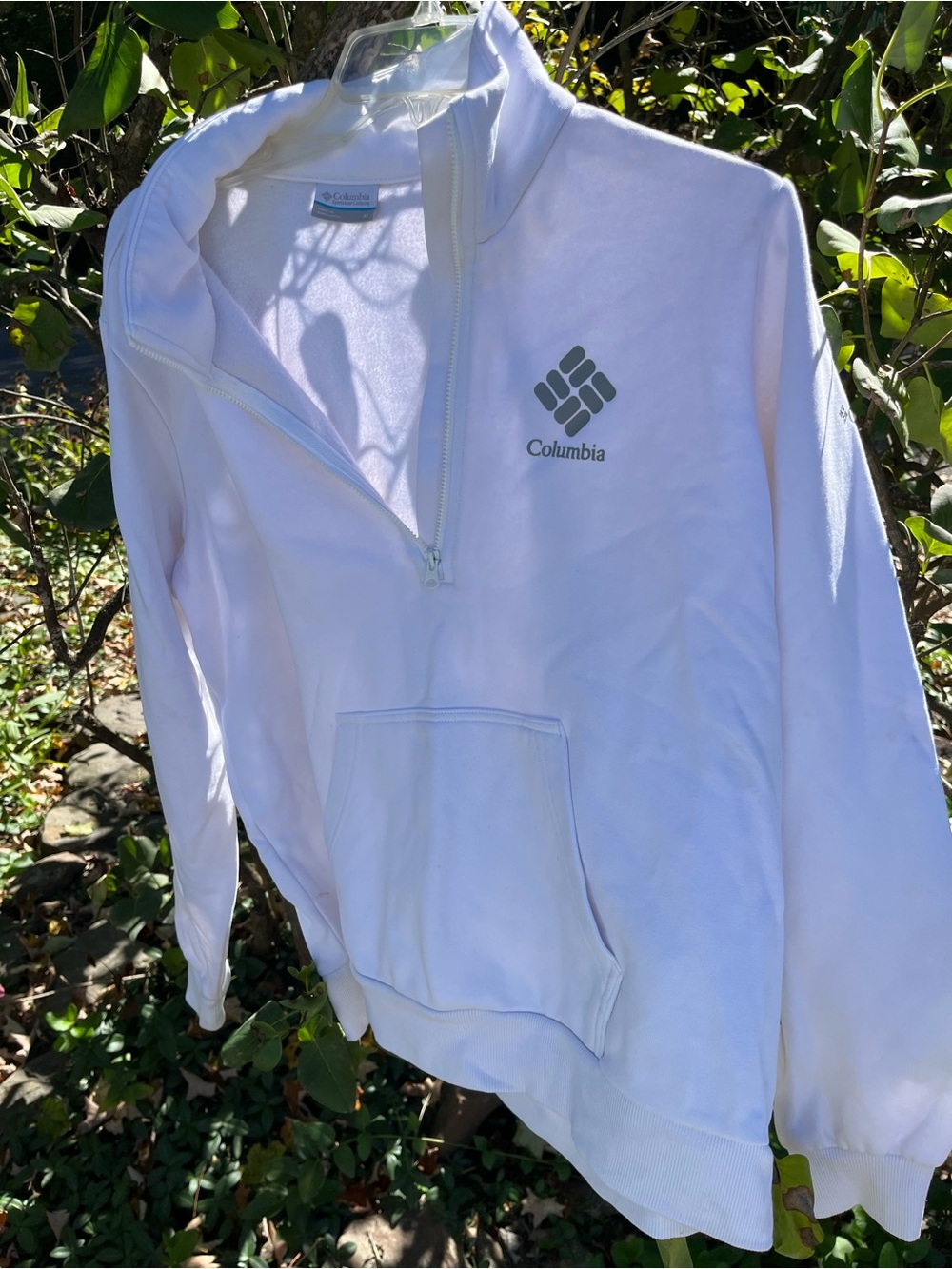 Columbia Women's White Half-Zip Cowl Neck Pullover